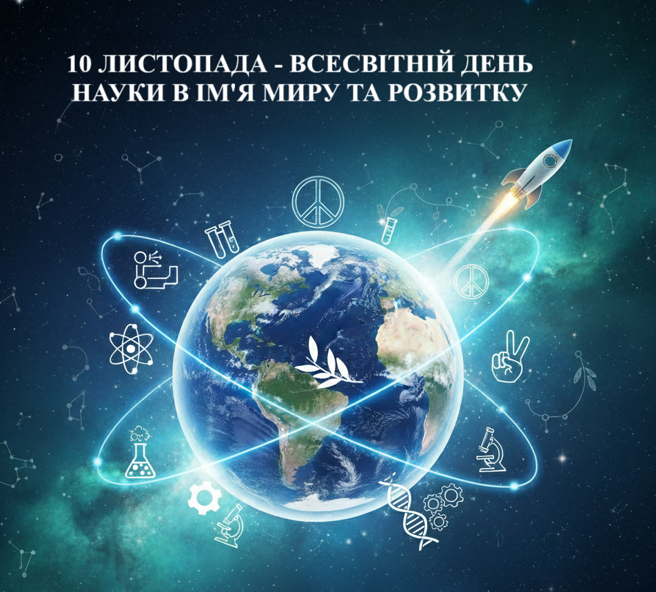 10 листопада - Всесвітній день науки в ім’я миру та розвитку