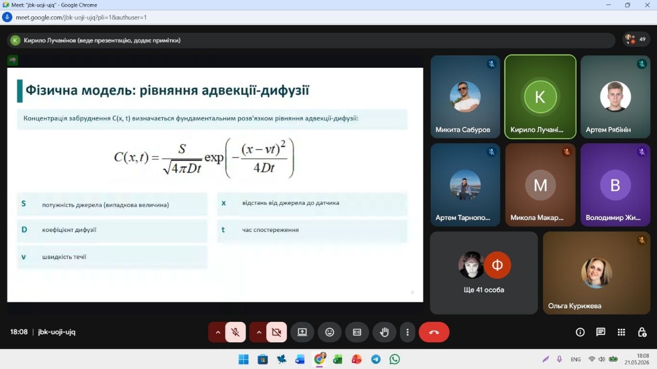 Відбулось фінальне заняття студентського наукового гуртка «Прикладні задачі вищої математики» у 2025-2026 навчальному році